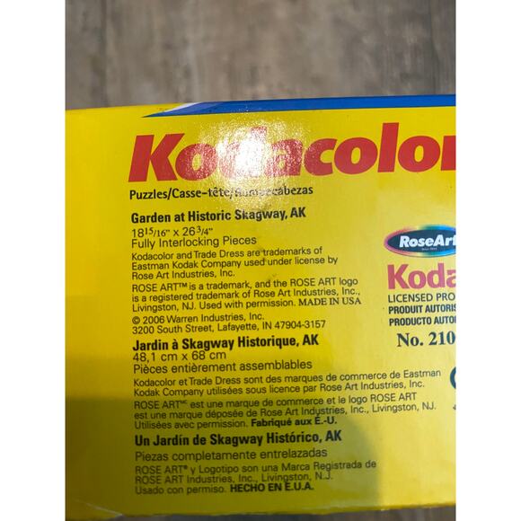 2006 Kodacolor Deluxe jigsaw puzzle, Garden at Historic Skagway AK - Picture 3 of 4